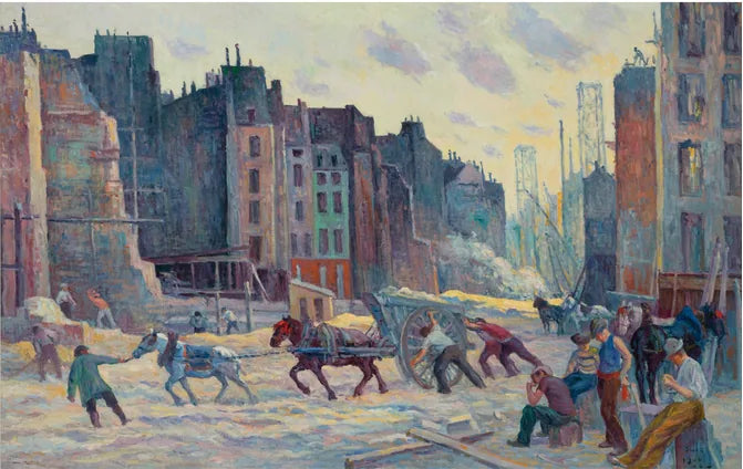 Il perforamento della via Réaumur - Maximilien Luce