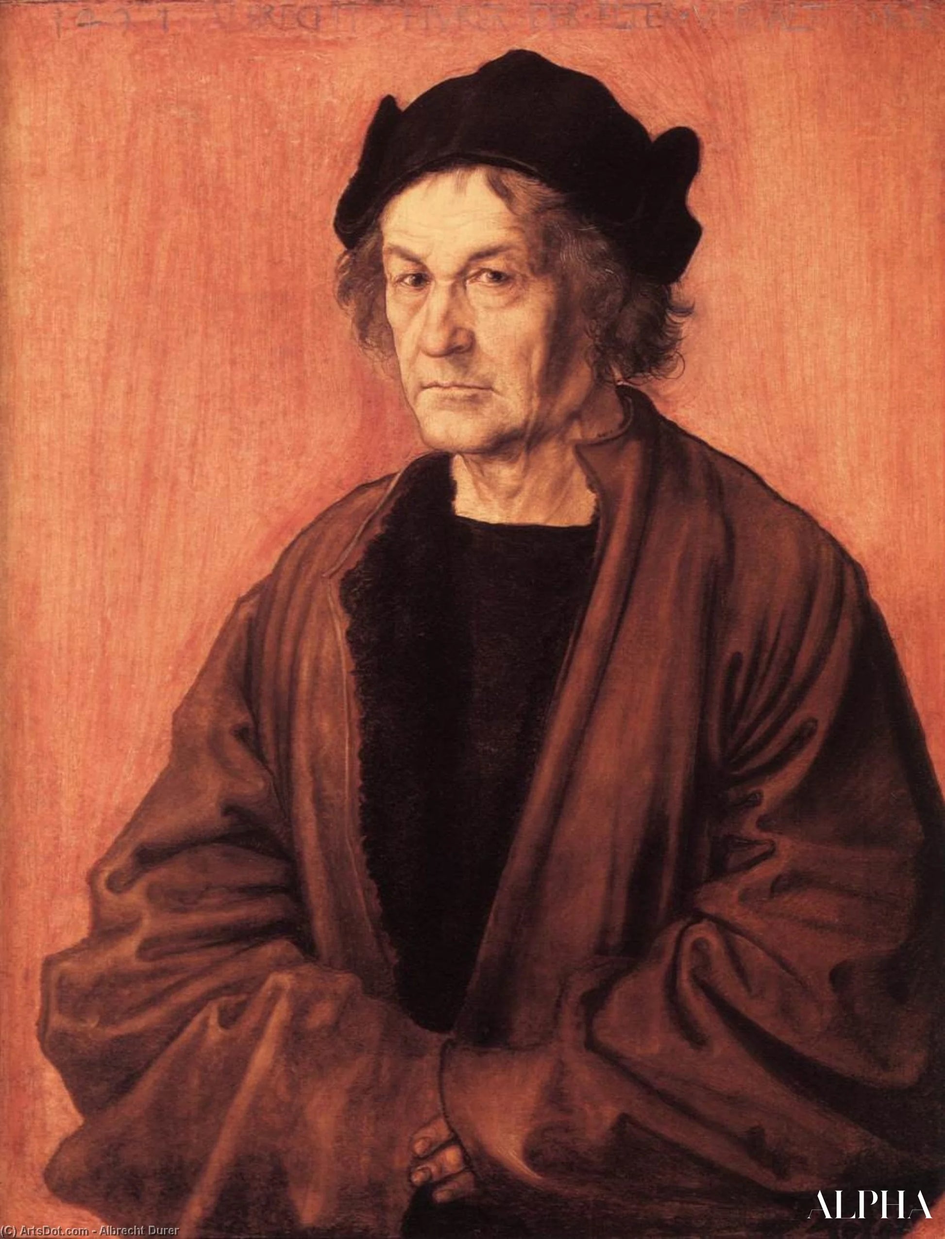 Reproduction du tableau « Le père d'Albrecht Durer - Albrecht Dürer » par Alpha Reproduction en peinture à l’huile