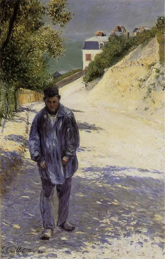 Il padre Magloire lungo il cammino di Saint-Clair a Étretat - Gustave Caillebotte