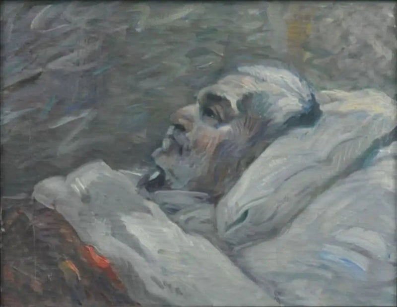 Il Padre sul letto di malato I - Franz Marc
