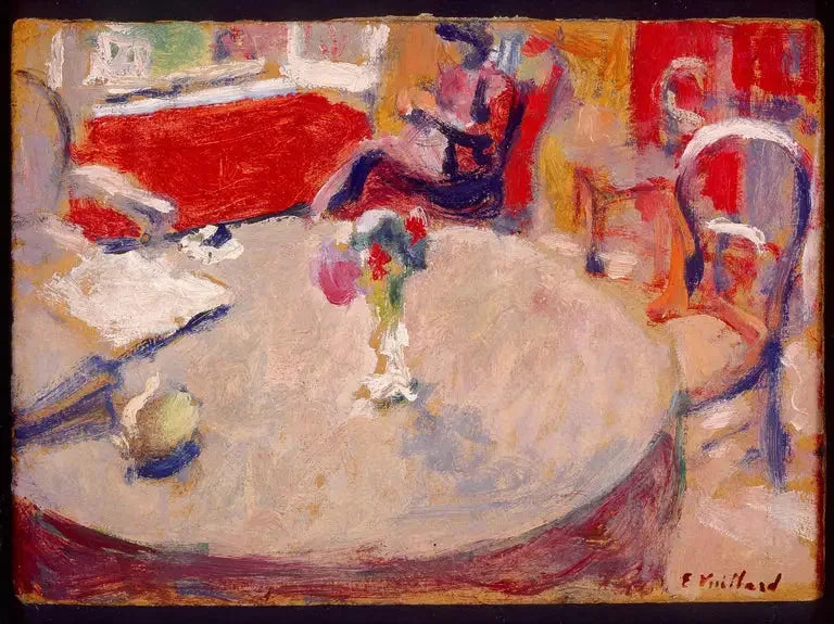 Il piccolo mazzo sul tavolo - Édouard Vuillard