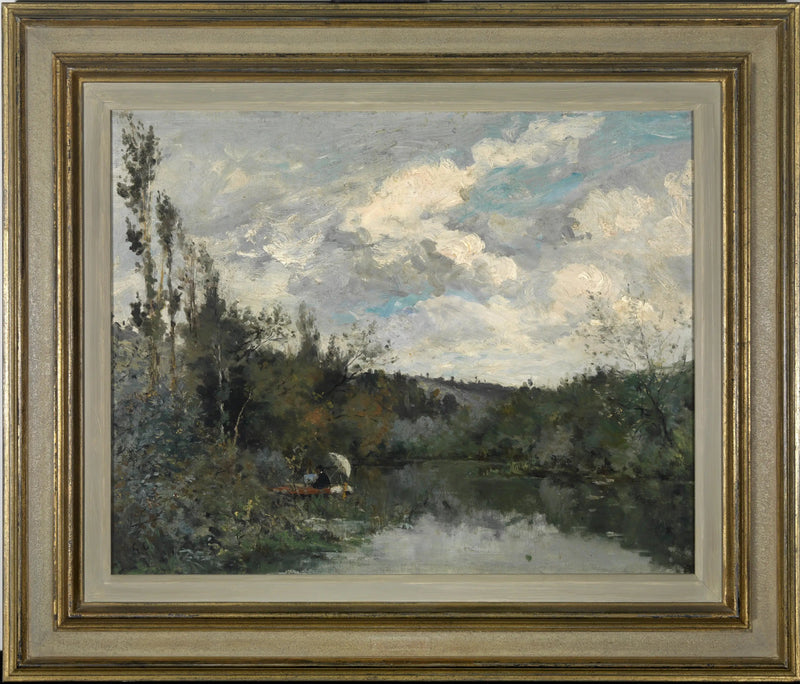 Il piccolo lago nella foresta - Gustave Caillebotte
