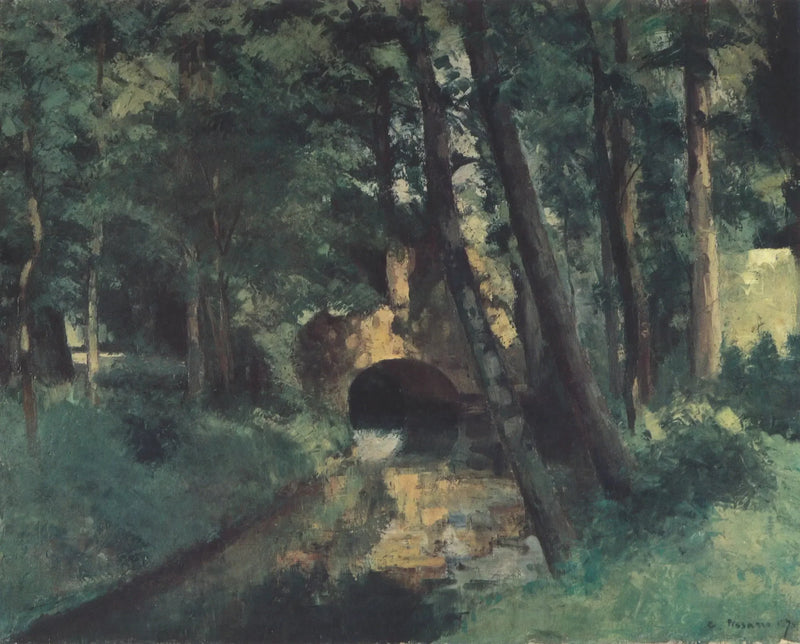 Il Piccolo Ponte, Pontoise - Camille Pissarro