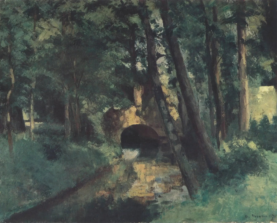 Il Piccolo Ponte, Pontoise - Camille Pissarro