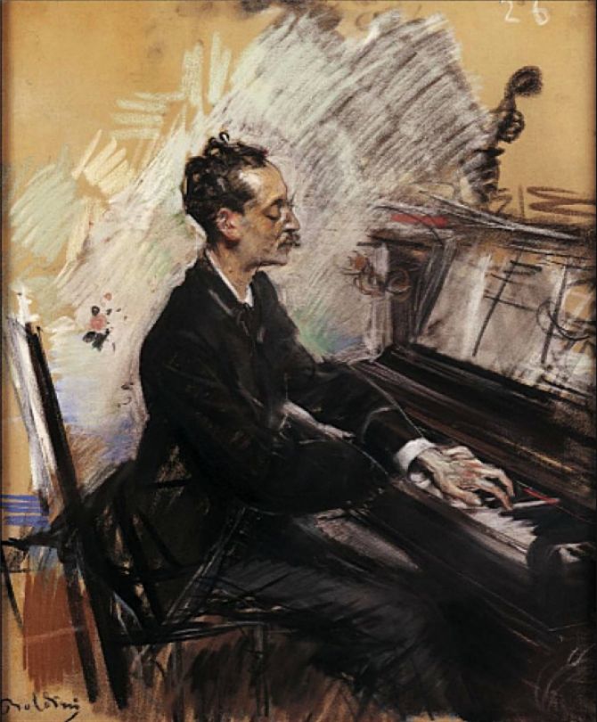 Il pianista A. Rey Colaço - Giovanni Boldini