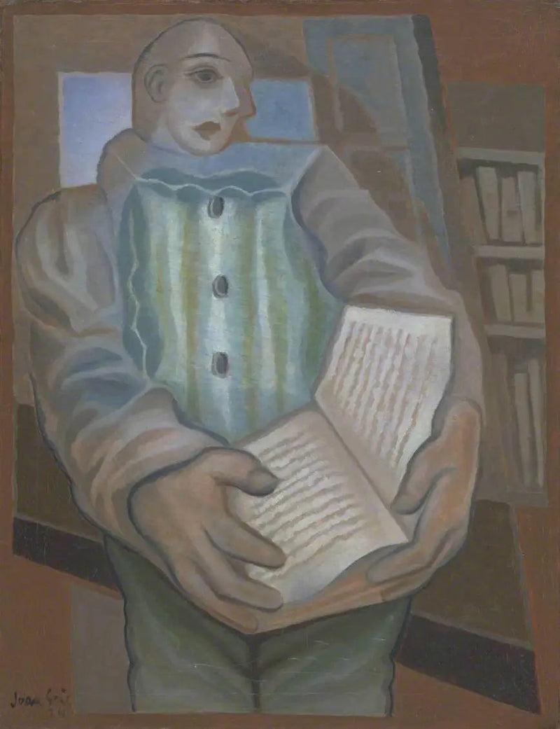 Il Pierrot al libro - Juan Gris