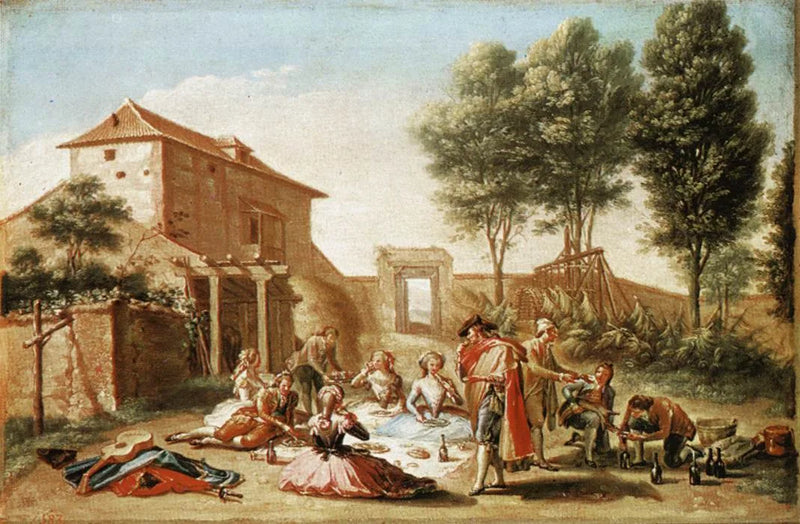 Il picnic in campagna - Francisco Bayeu