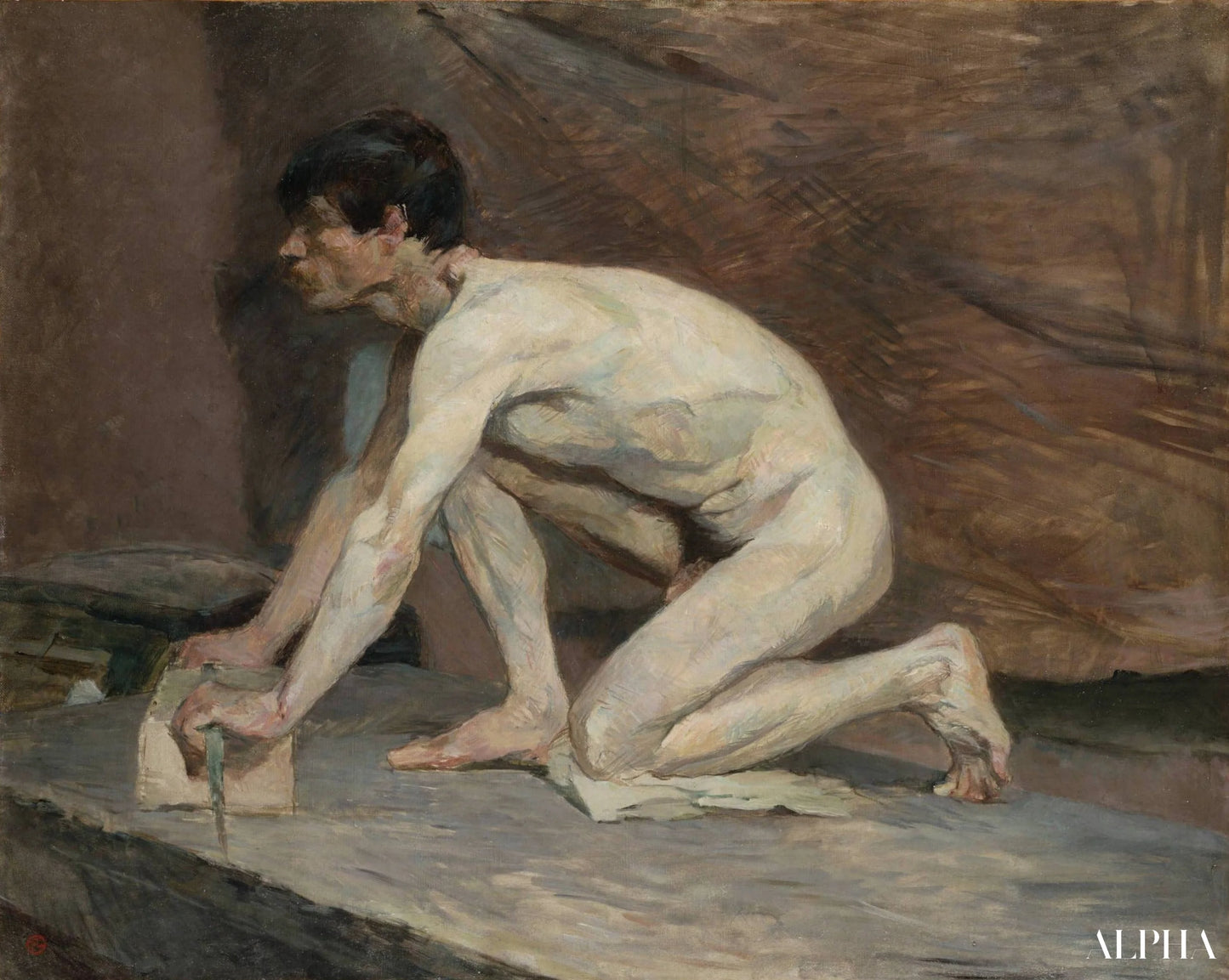 Il lucidatore di marmo - Toulouse Lautrec - Riproduzioni di quadri e dipinti di alta gamma
