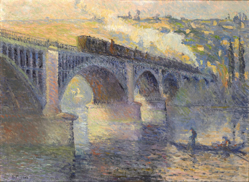 Il Ponte degli Inglesi, tramonto - Robert Antoine Pinchon