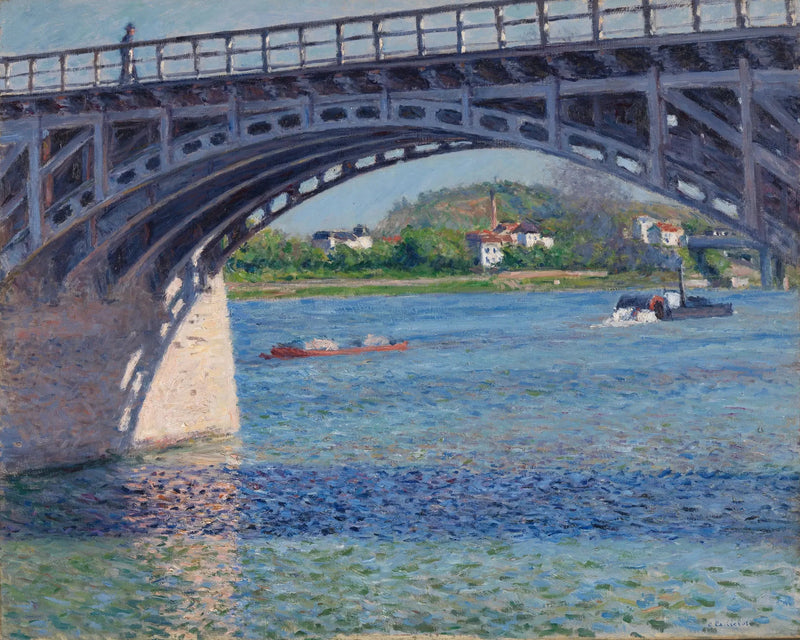 Il ponte di Argenteuil e la Senna - Gustave Caillebotte