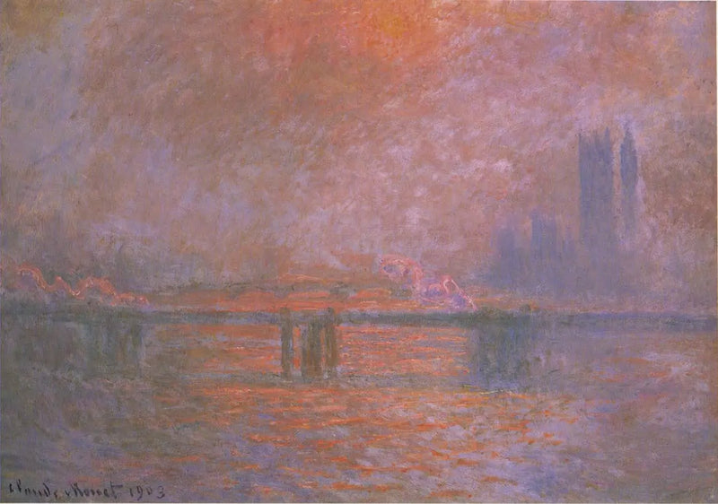 Il ponte di Charing Cross, il Tamigi - Claude Monet