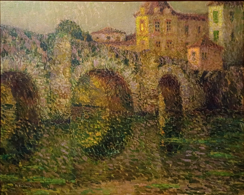 Il ponte di Clisson al crepuscolo - Henri Le Sidaner