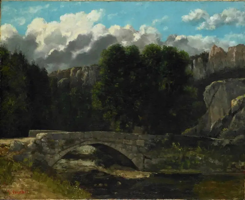 Il Ponte di Fleurier - Gustave Courbet