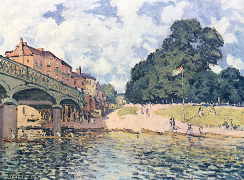 Il ponte di Hampton Court - Alfred Sisley