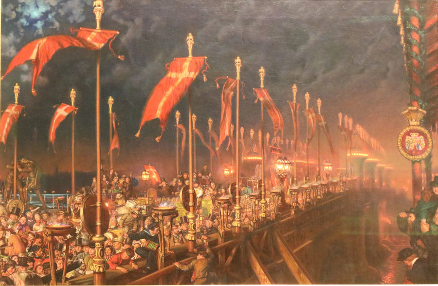 Il ponte di Londra la sera del matrimonio del principe e della principessa di Galles - William Holman Hunt