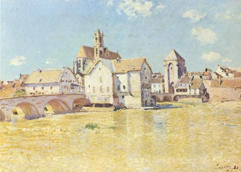 Il Ponte di Moret al sole del mattino - Alfred Sisley