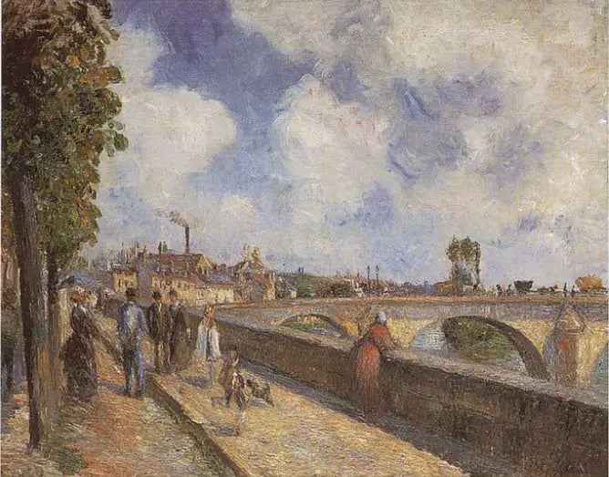 Il ponte di Pontoise - Camille Pissarro
