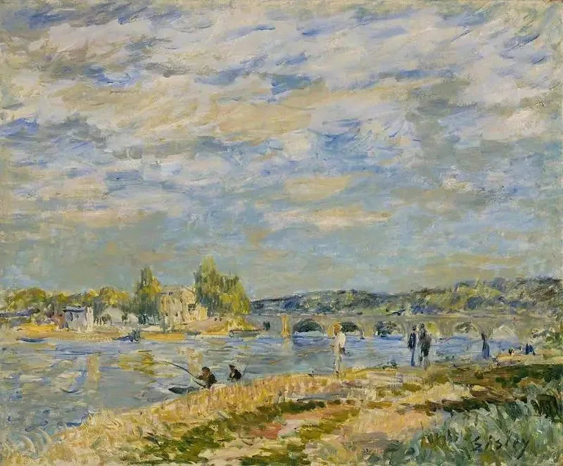 Le Pont de Sèvres - Alfred Sisley image 1 copie de tableau peinte à la main