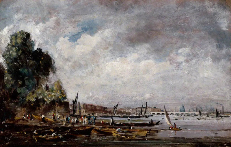 Il ponte di Waterloo dalla riva sinistra del Tamigi - John Constable