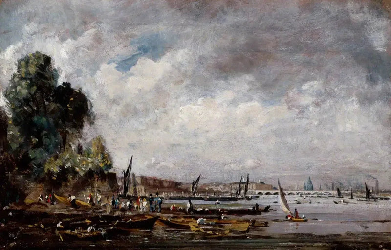 Il ponte di Waterloo dalla riva sinistra del Tamigi - John Constable