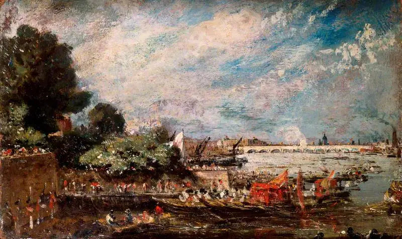 Il ponte di Waterloo dai gradini di Whitehall - John Constable