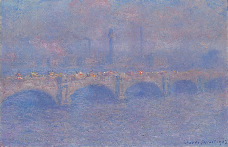 Il ponte di Waterloo, l'effetto della luce del sole - Claude Monet