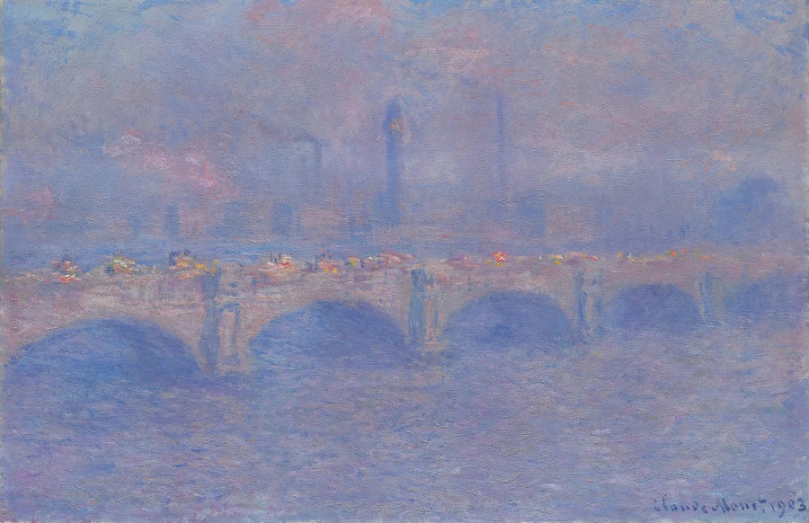 Il ponte di Waterloo, l'effetto della luce del sole - Claude Monet