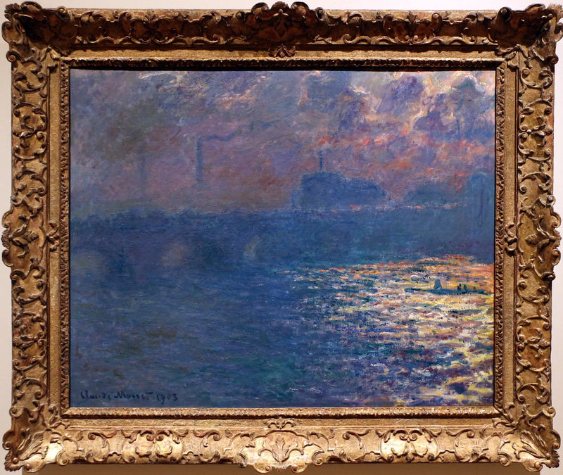 Il ponte di Waterloo, l'effetto della luce del sole - Claude Monet