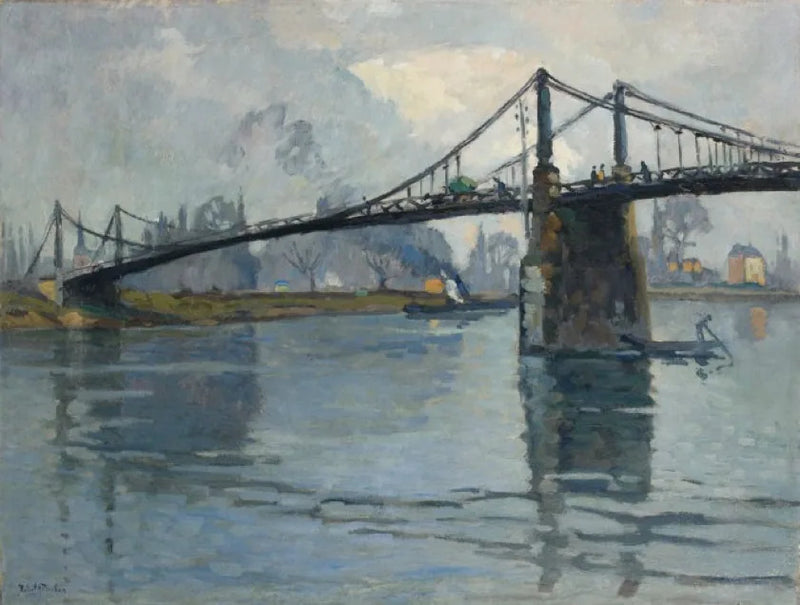 Il ponte degli Andelys, lungo la Senna - Robert Antoine Pinchon
