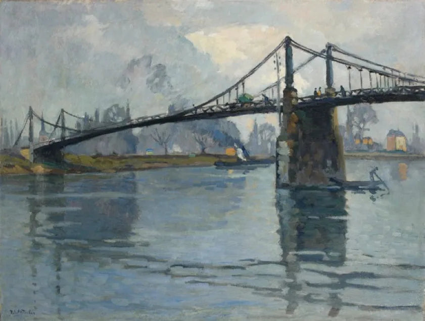 Il ponte degli Andelys, lungo la Senna - Robert Antoine Pinchon