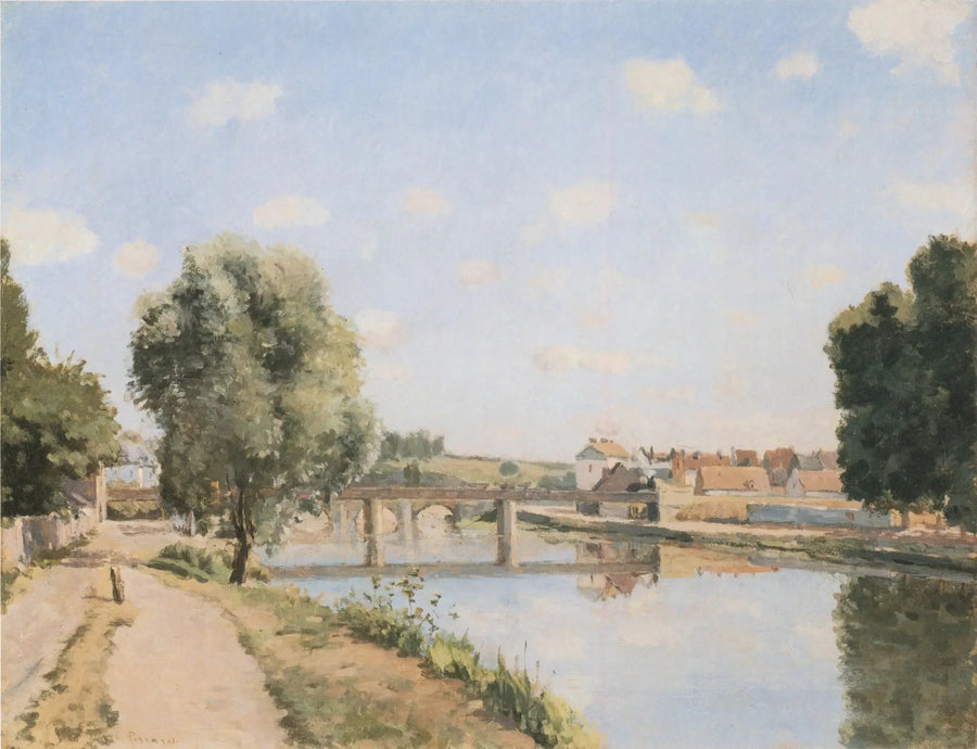 Il Ponte della ferrovia, Pontoise - Camille Pissarro