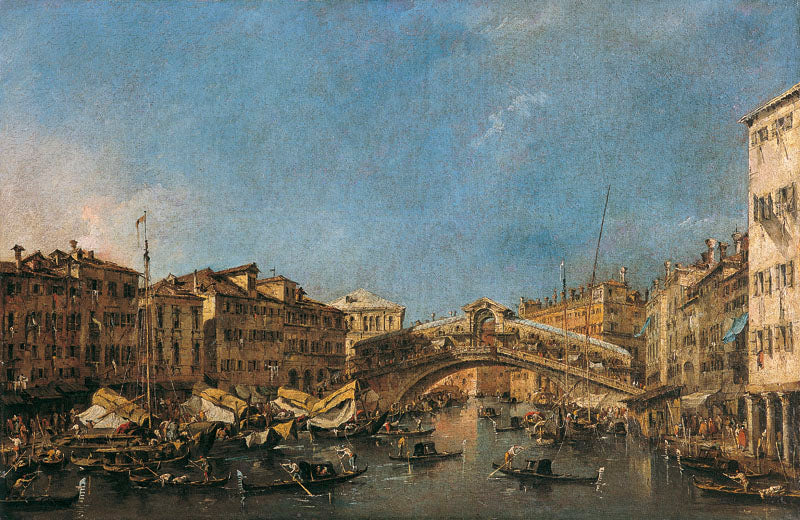 Il Ponte di Rialto a Venezia - Francesco Guardi