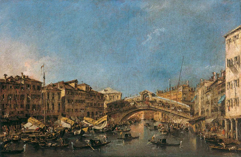 Il Ponte di Rialto a Venezia - Francesco Guardi