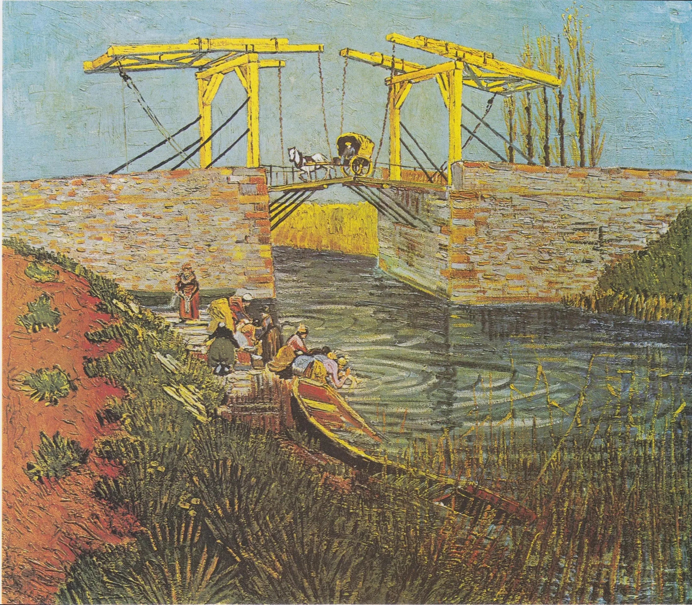 Le pont Langlois à Arles - Vincent van Gogh image 1 tableau peint à l’huile sur toile