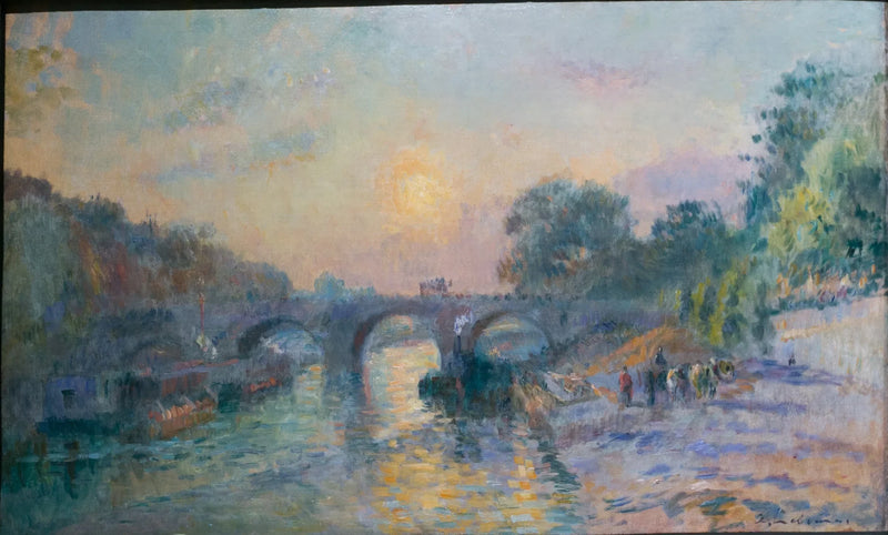 Il Pont Marie al tramonto - Albert Lebourg