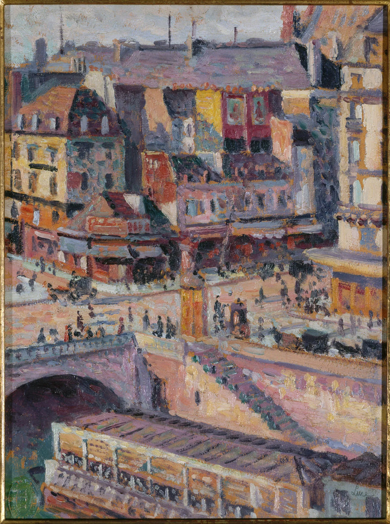 Il ponte Saint-Michel e il quai des Orfèvres verso 1905 - Maximilien Luce
