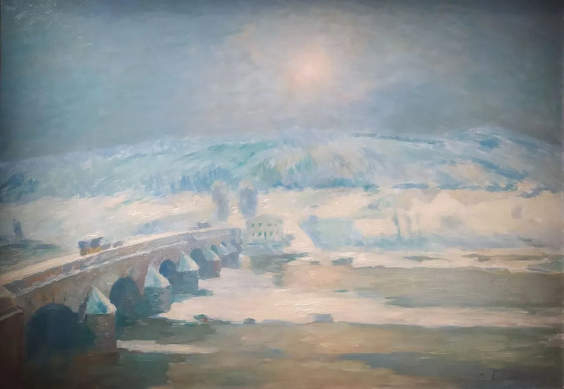 Il ponte sull'Allier a Pont-du-Château (1885) - Albert Lebourg