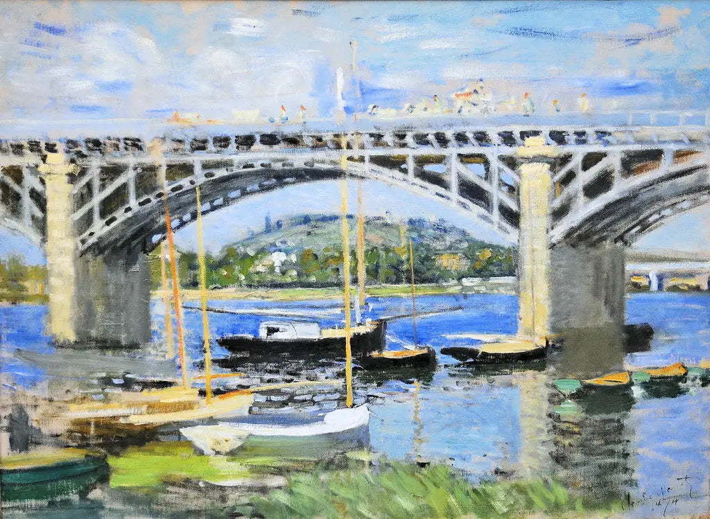 Reproduction du tableau « Le Pont sur la Seine à Argenteuil - Claude Monet » par Alpha Reproduction en peinture à l’huile