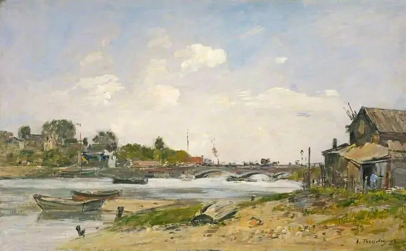 Il ponte sulla Touques a Deauville - Eugène Boudin