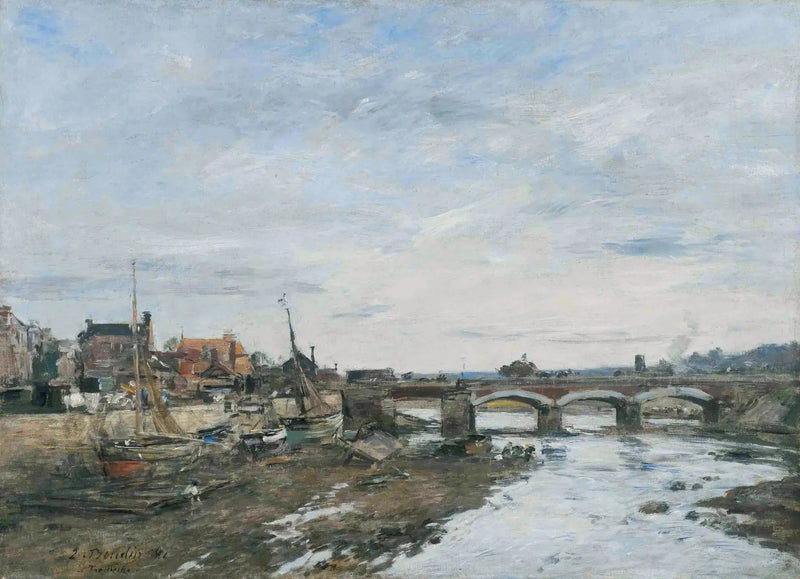 Il Ponte sulla Touques a Trouville - Eugène Boudin