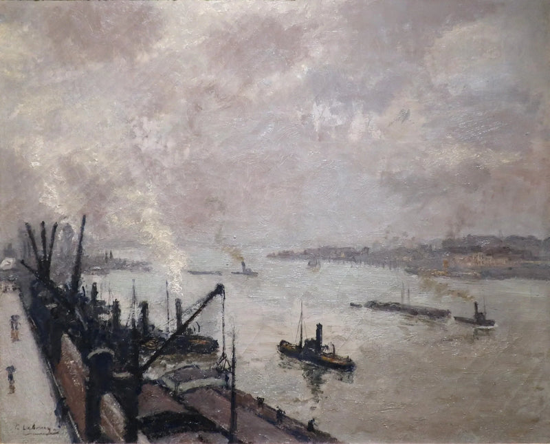 Il porto di Anversa - Albert Lebourg