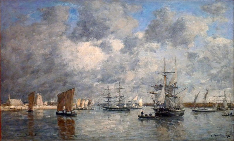 Il porto di Camaret - Eugène Boudin