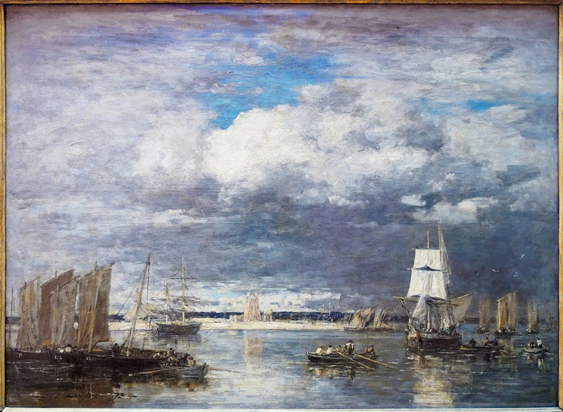 Il porto di Camaret sotto un cielo di tempesta - Eugène Boudin