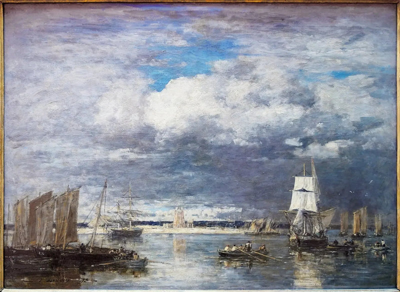 Il porto di Camaret sotto un cielo di tempesta - Eugène Boudin