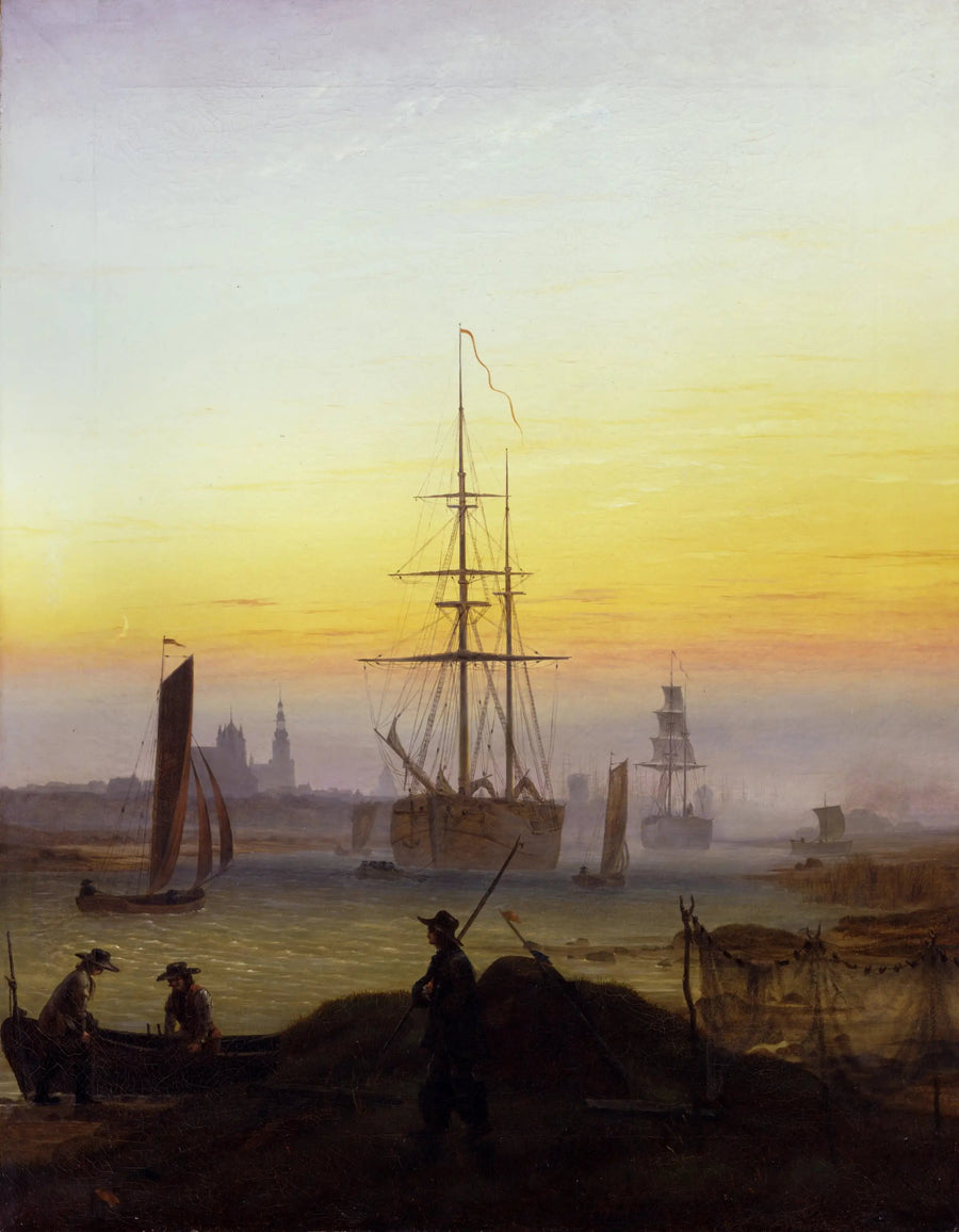 Il Porto di Greifswald - Caspar David Friedrich