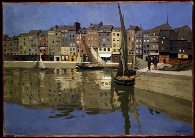 Il porto di Honfleur di notte - Félix Vallotton