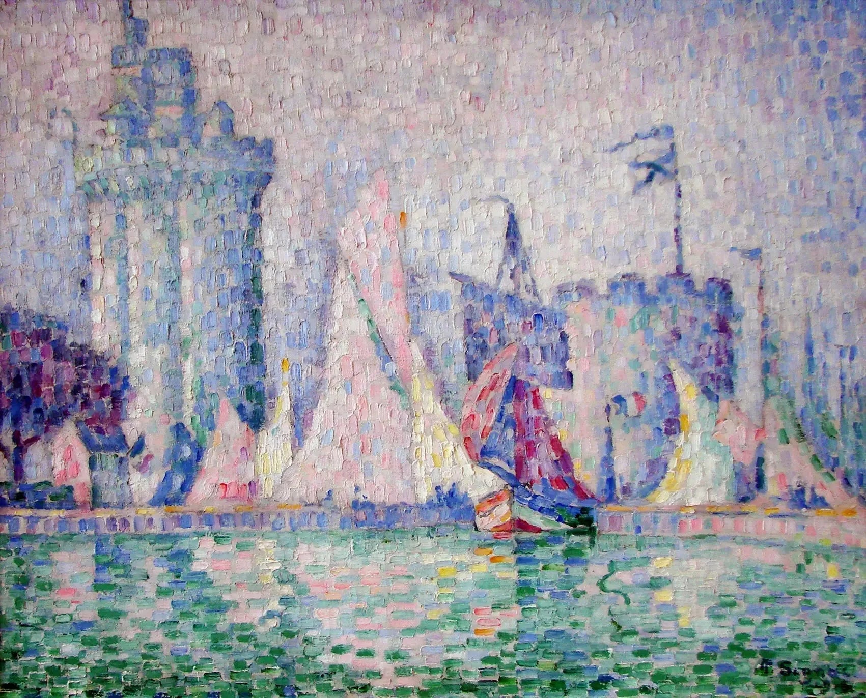 Le Port de La Rochelle - Paul Signac image 1 reproduction de peinture à l’huile