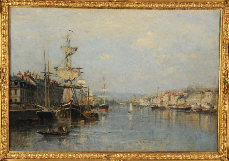 Il porto di Rouen - Stanislas Lépine