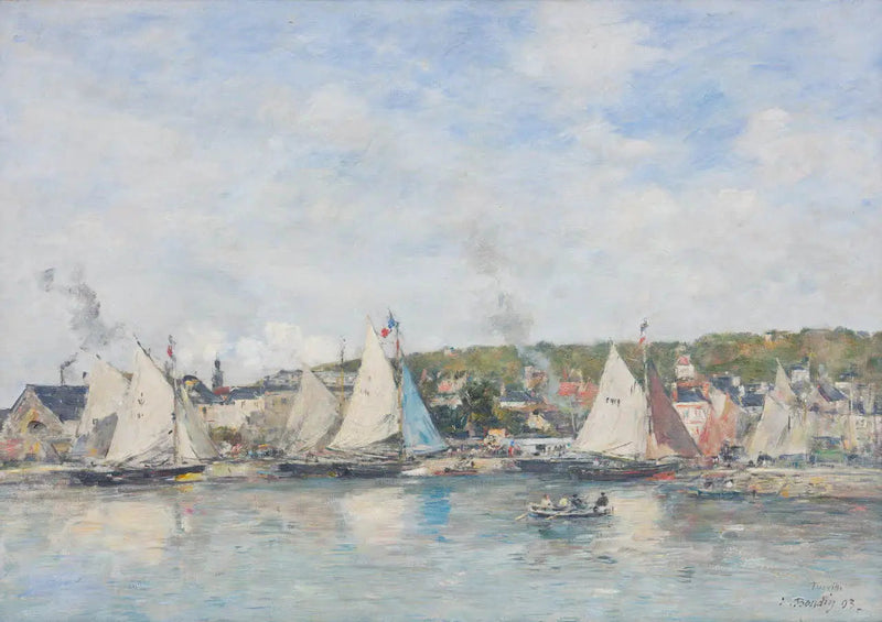 Il porto di Trouville - Eugène Boudin