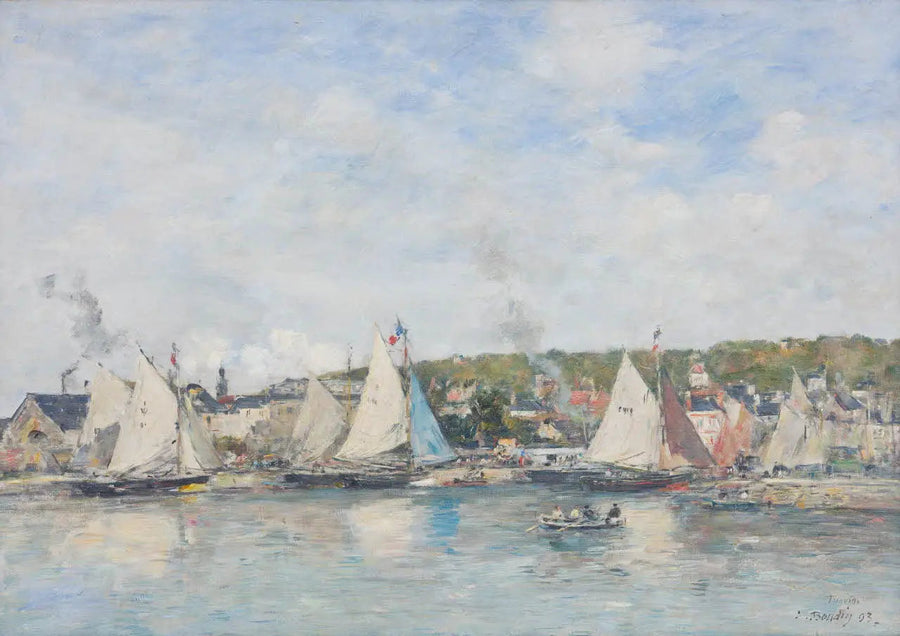 Il porto di Trouville - Eugène Boudin